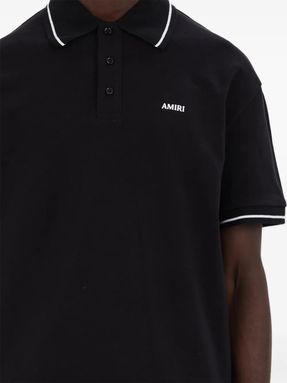AMIRI tipped collar polo shirt | Image 2
