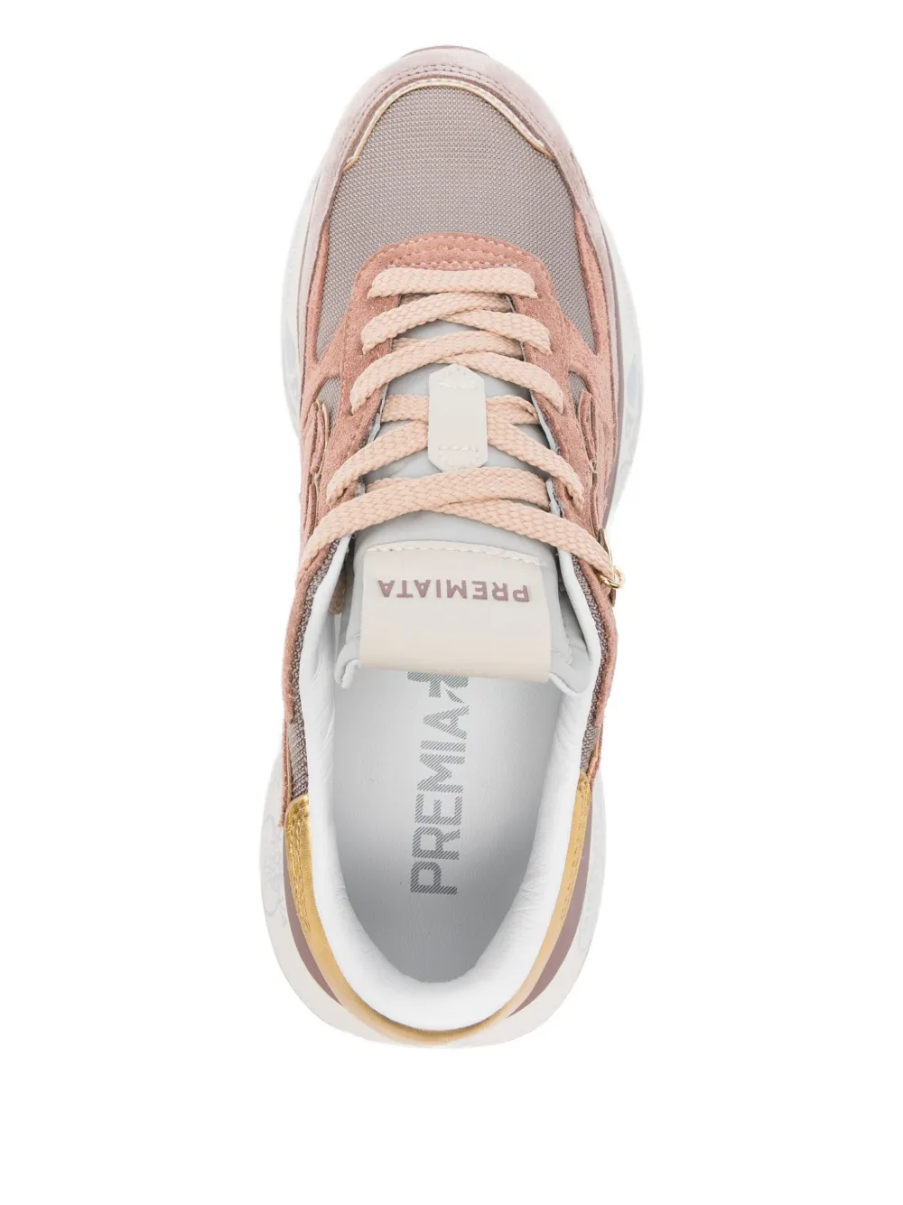 Premiata Lauryn sneakers GREY PINK YELLOW