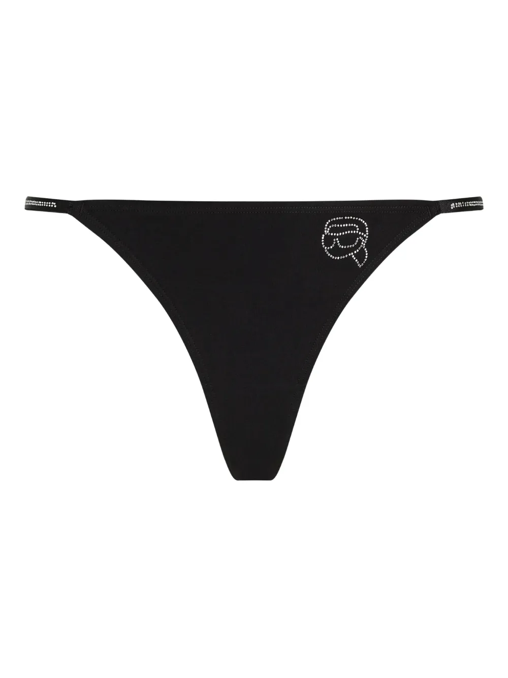Karl Lagerfeld logo-detailing thong | Black | Image 1