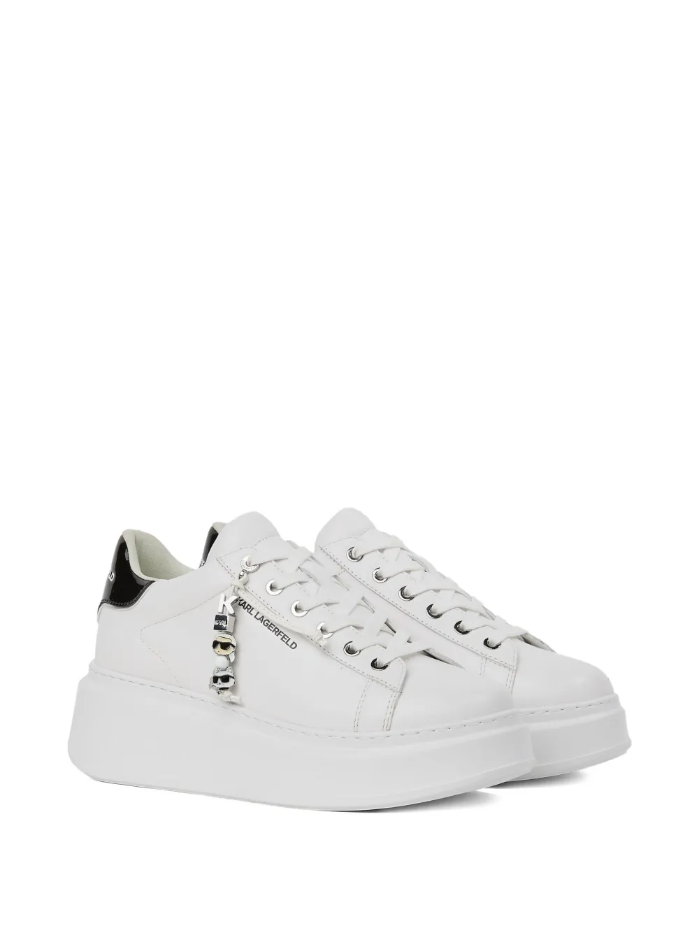 Karl Lagerfeld Anakapri sneakers met bedel - Wit