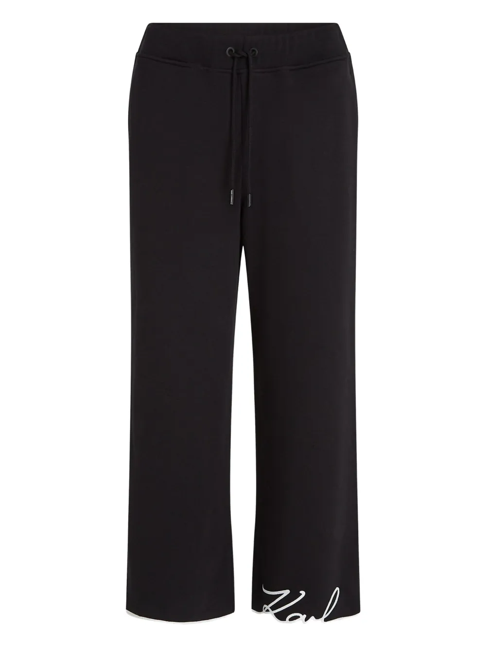 Karl Lagerfeld Signature hem track pants | Black | Image 1