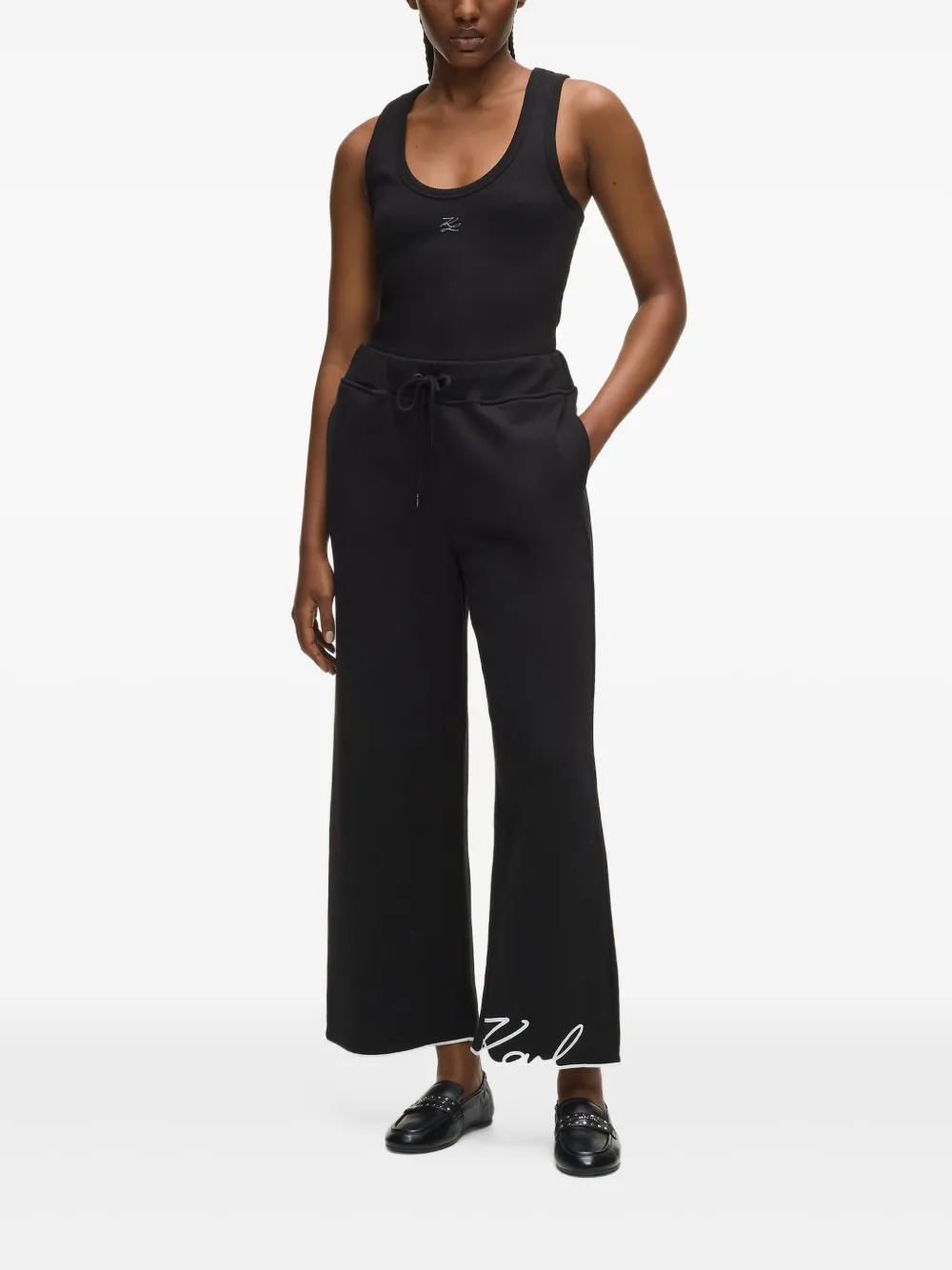 Karl Lagerfeld Signature trainingsbroek - Zwart