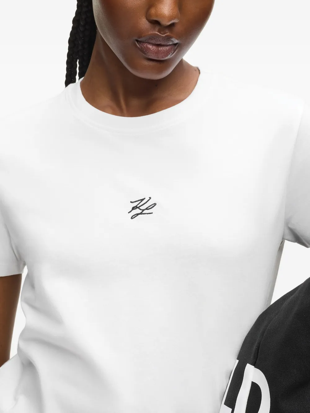 Karl Lagerfeld Autograph T-shirt In White