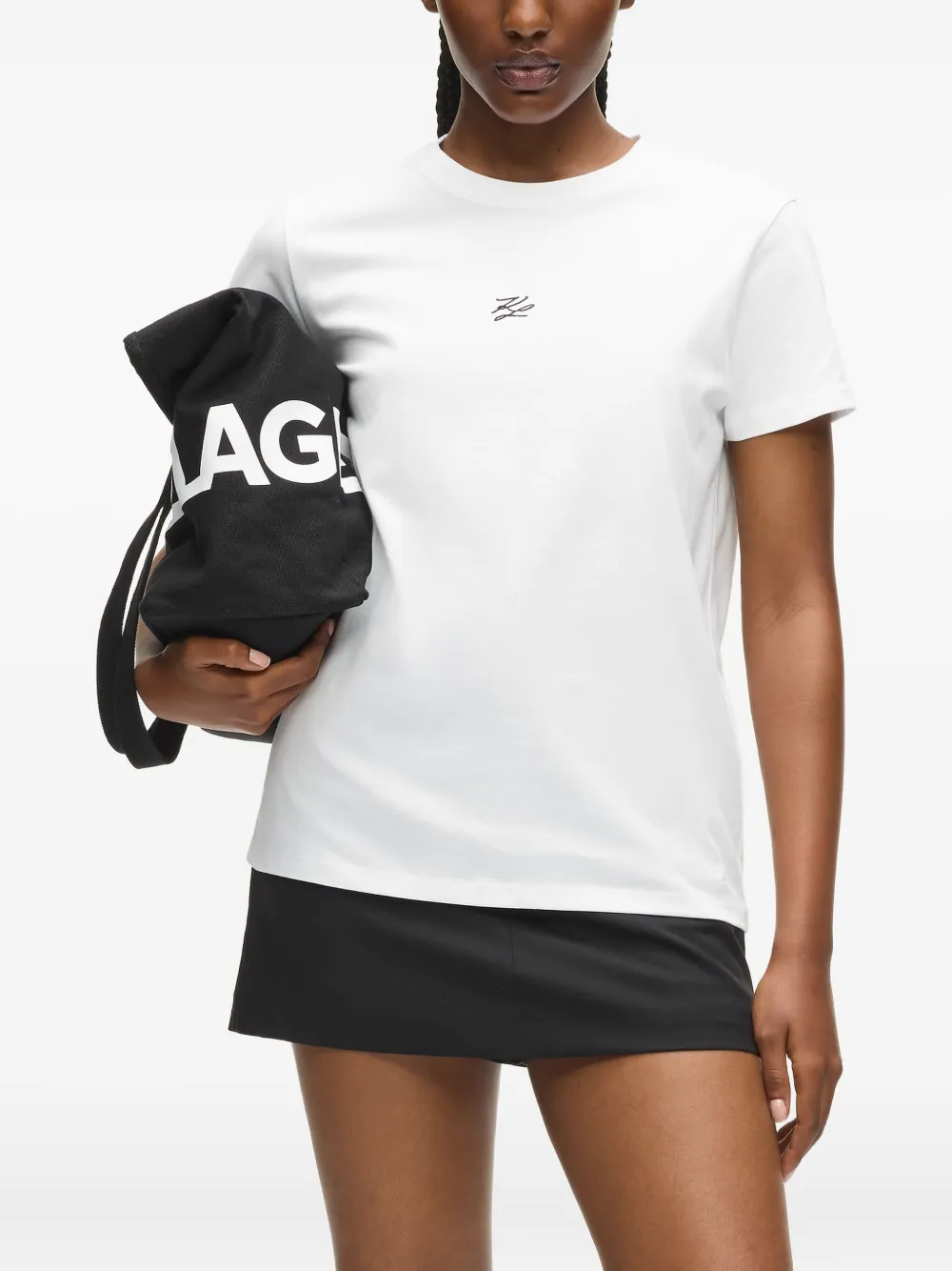 Karl Lagerfeld Autograph T-shirt In White