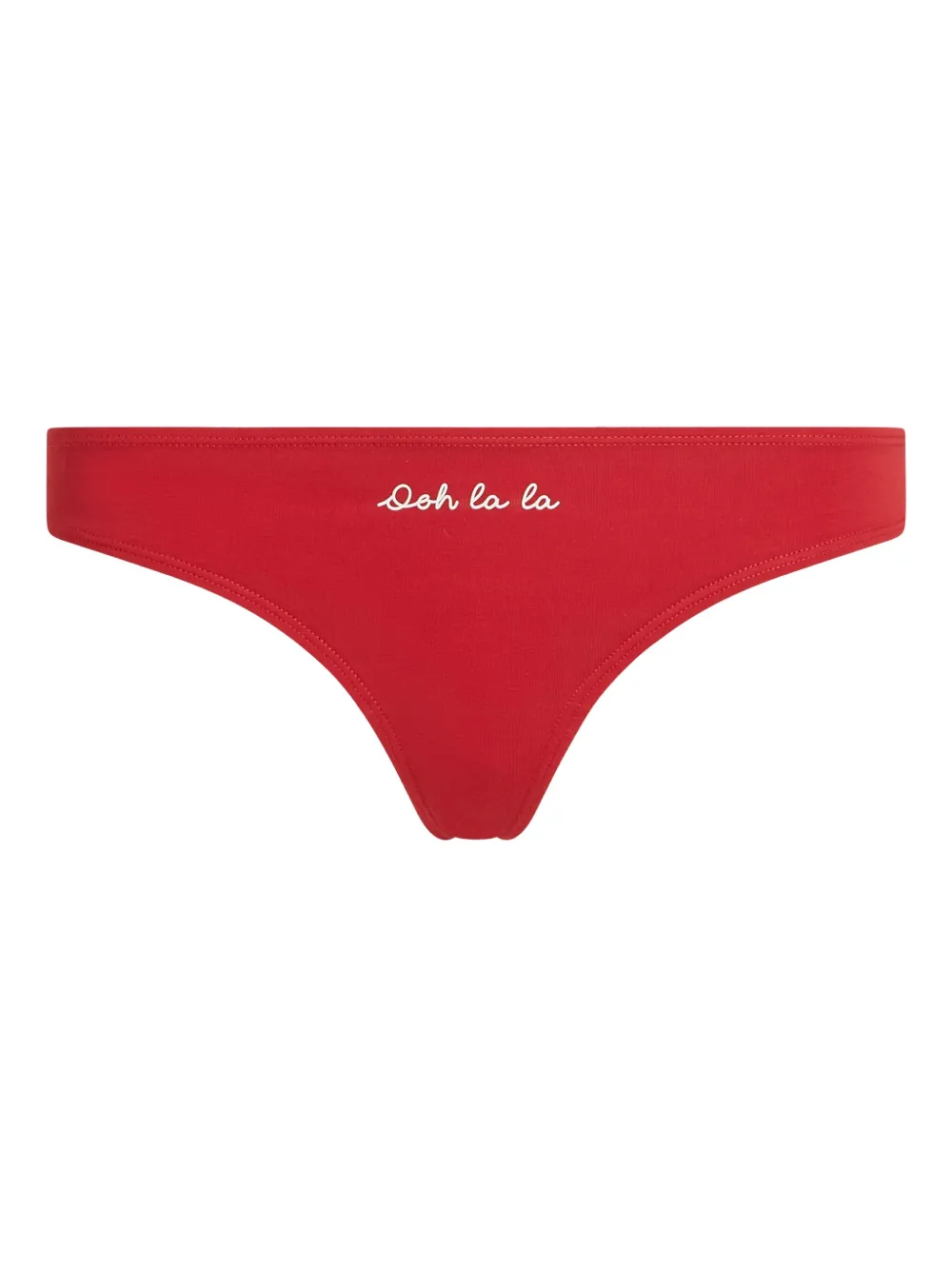 Karl Lagerfeld Drie slips met geborduurd patroon - Rood