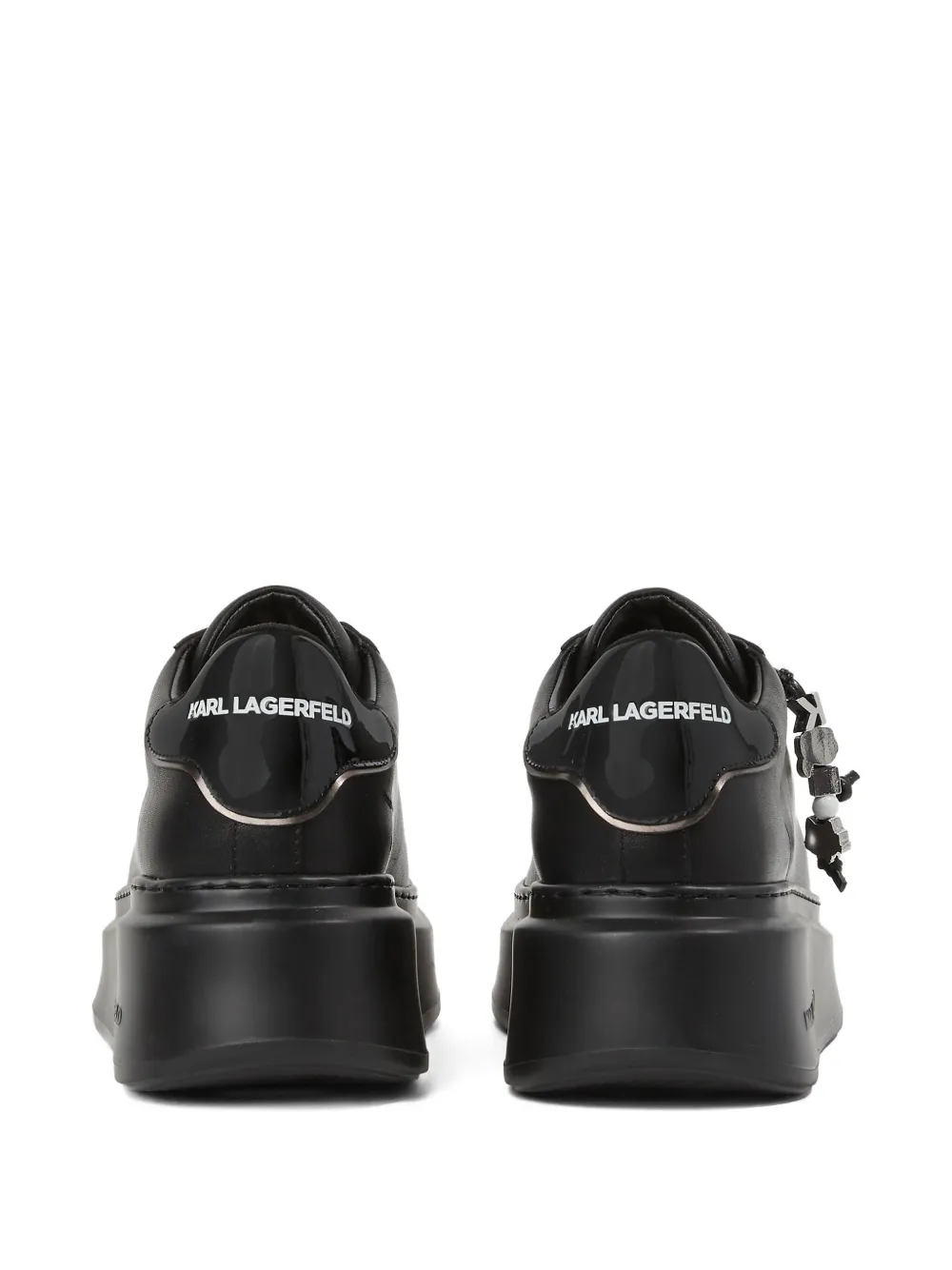 Karl Lagerfeld Anakapri sneakers met bedel Zwart