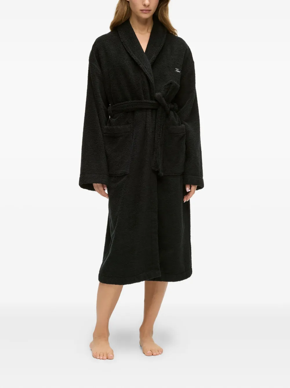 Karl Lagerfeld Hotel Karl badjas Zwart