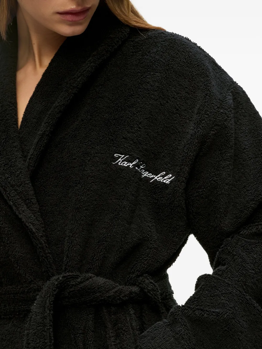 Karl Lagerfeld Hotel Karl badjas Zwart