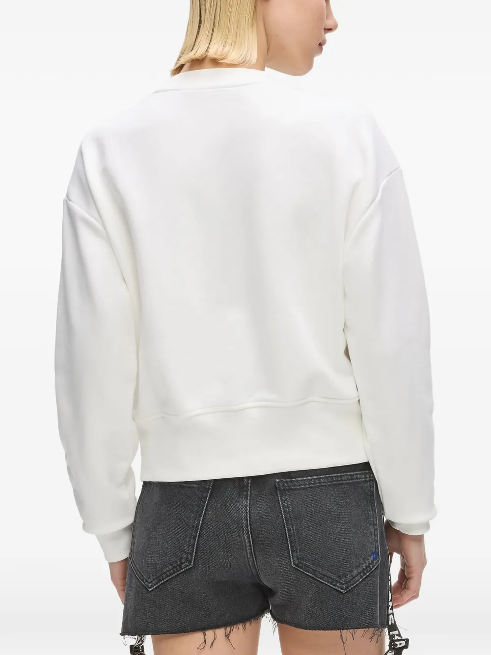 Karl Lagerfeld Jeans Sweater met monogramprint Wit