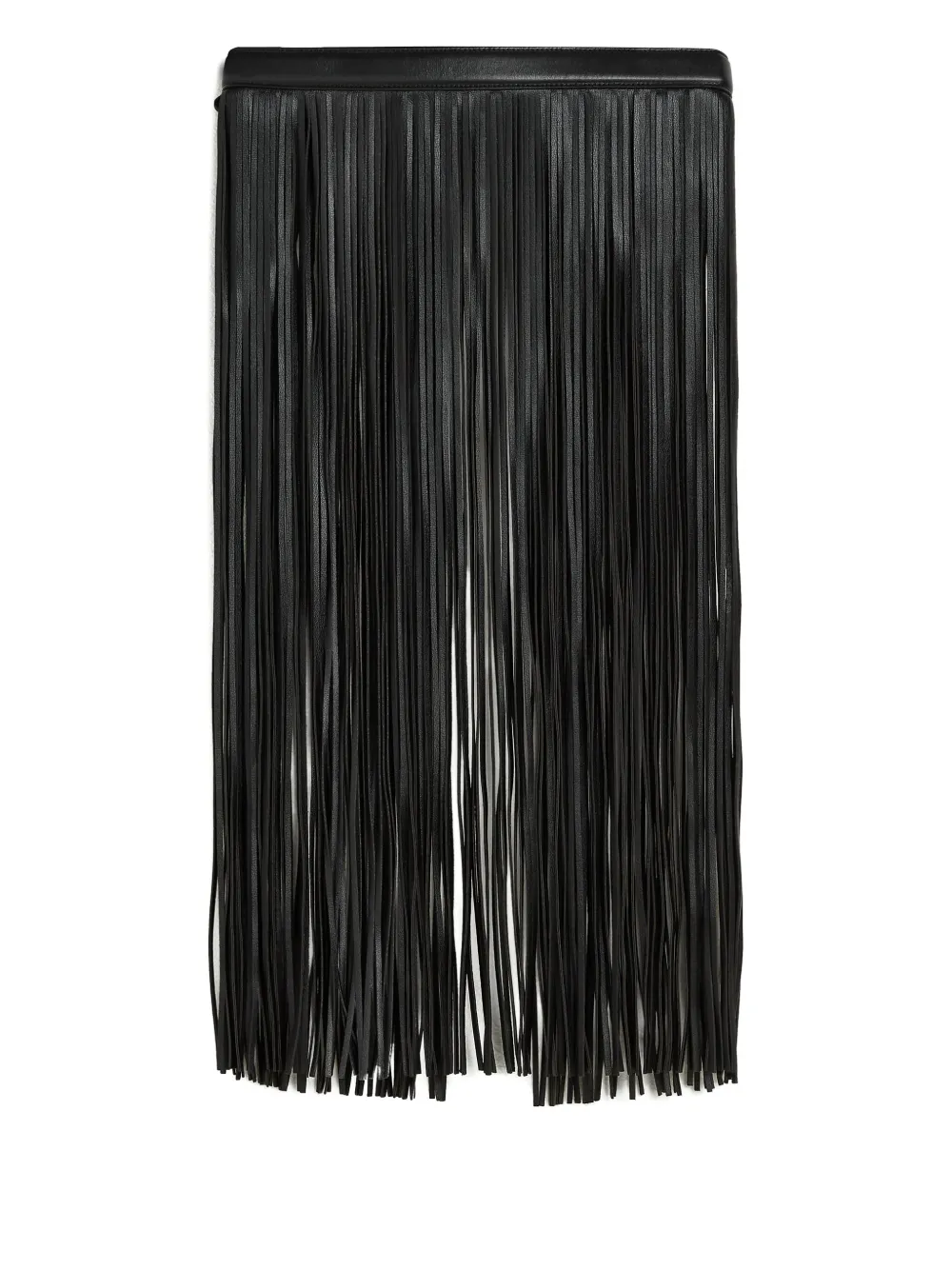 Karl Lagerfeld K/Autograph riem met franje - Zwart