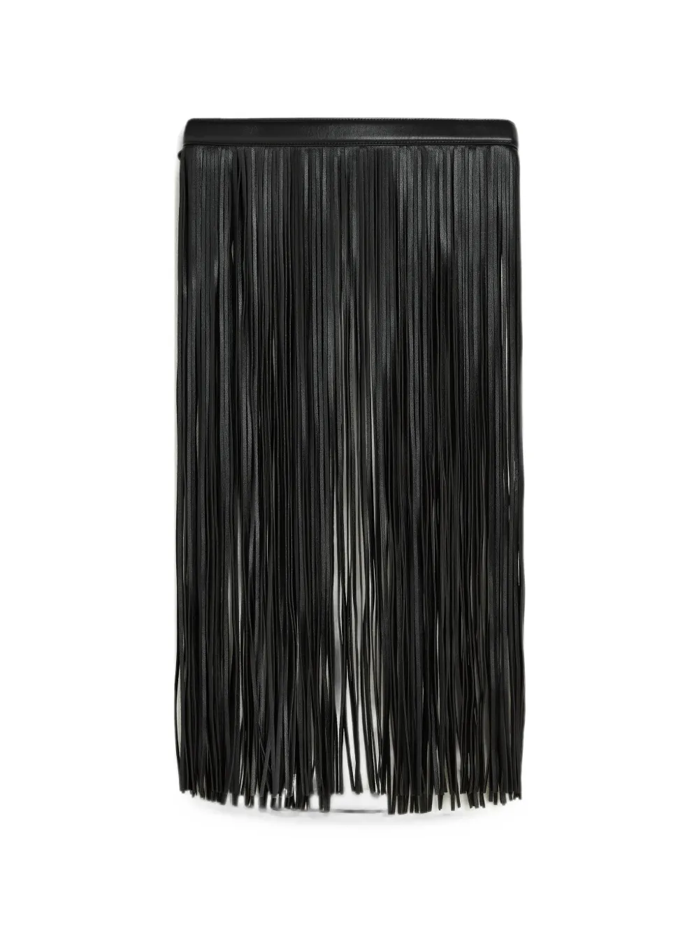 Karl Lagerfeld K Autograph riem met franje Zwart