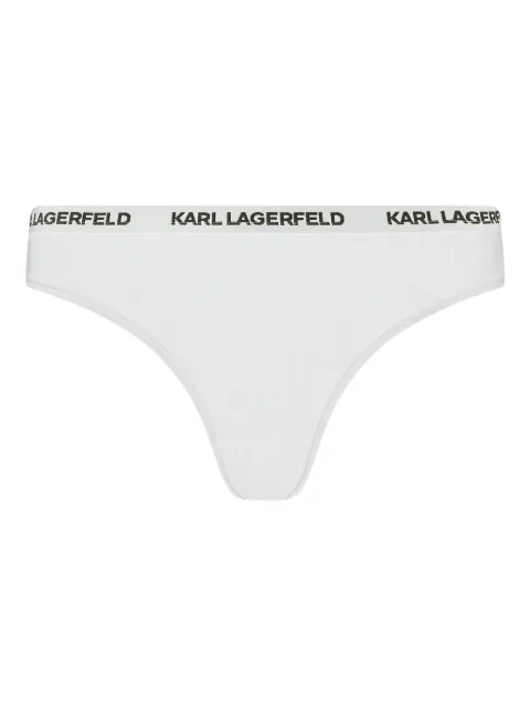 Karl Lagerfeld logo-detailing thong
