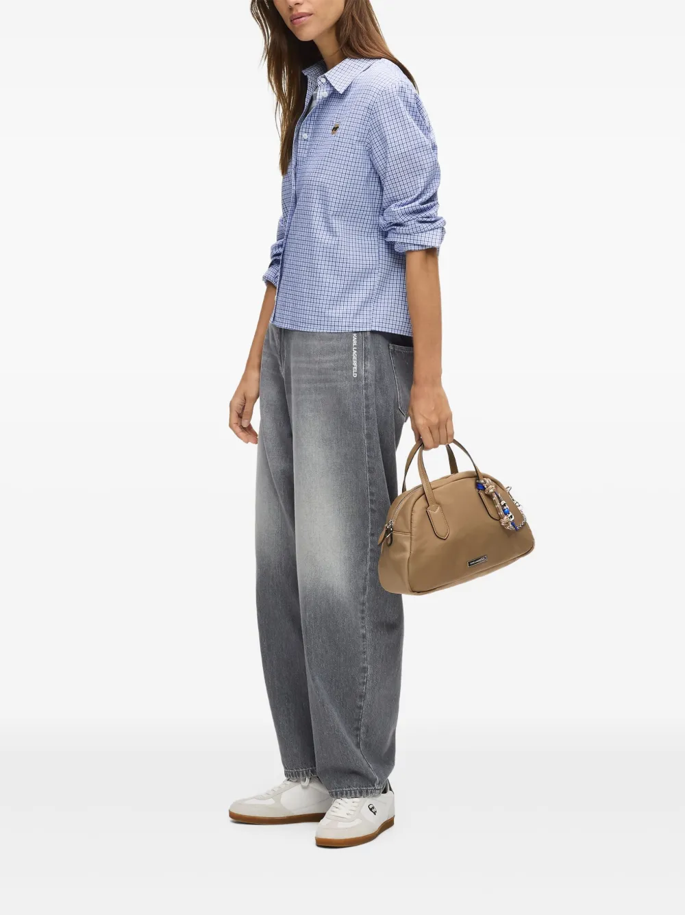 Karl Lagerfeld Geruite blouse - Blauw