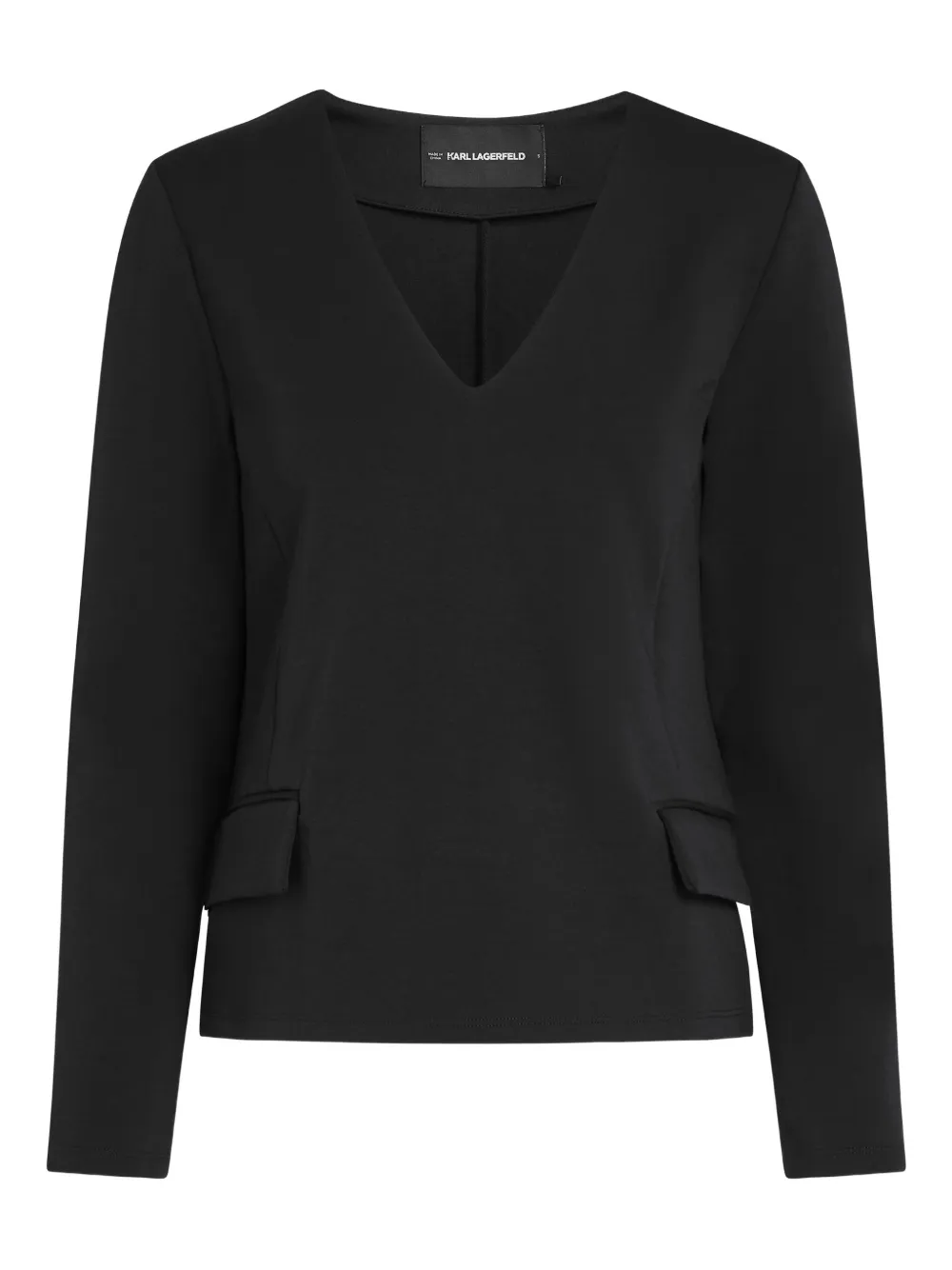 Karl Lagerfeld Top con tasche - Nero