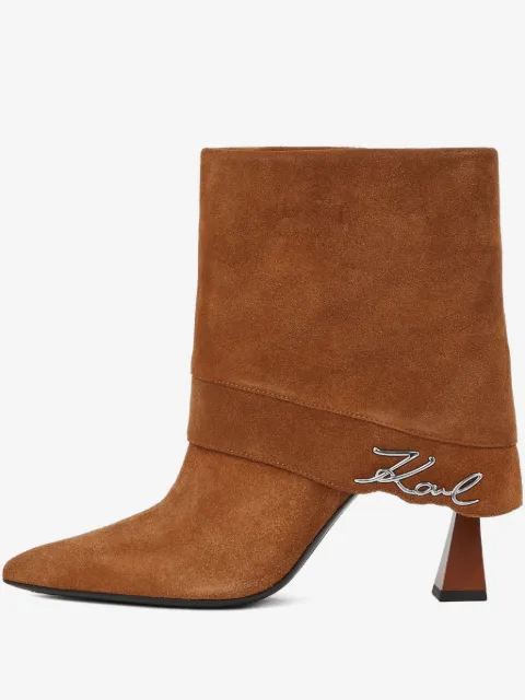 Karl Lagerfeld bottines Debutante à rabat