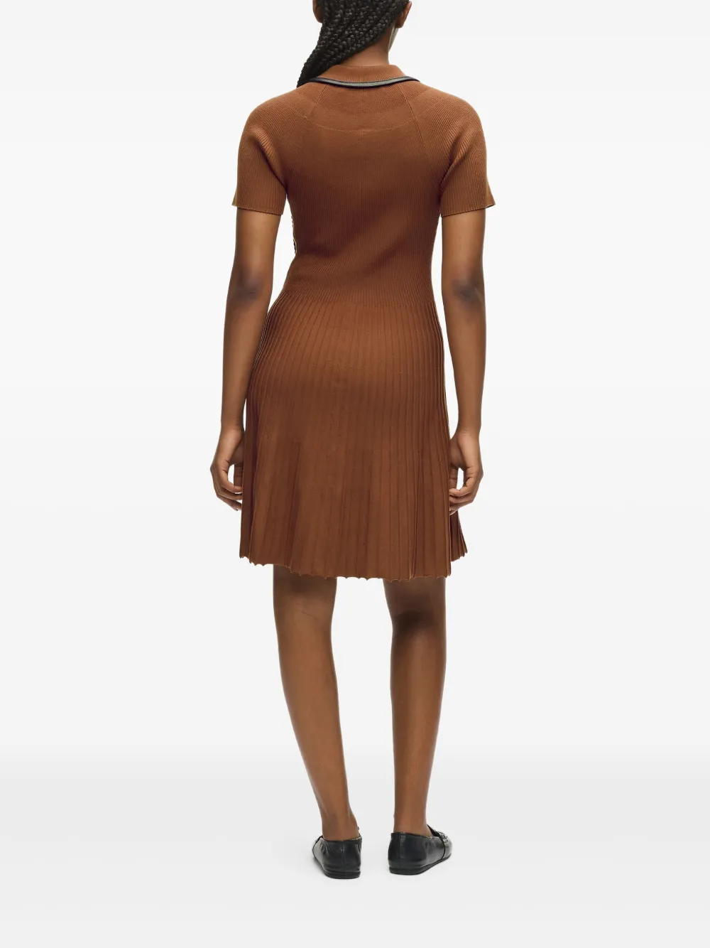 Karl Lagerfeld Polojurk met knoopsluiting Bruin