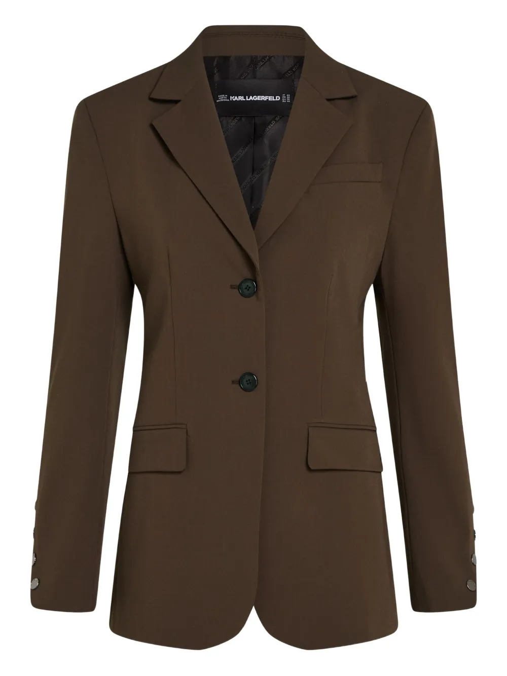 Karl Lagerfeld single-breasted blazer | Brown | Image 1
