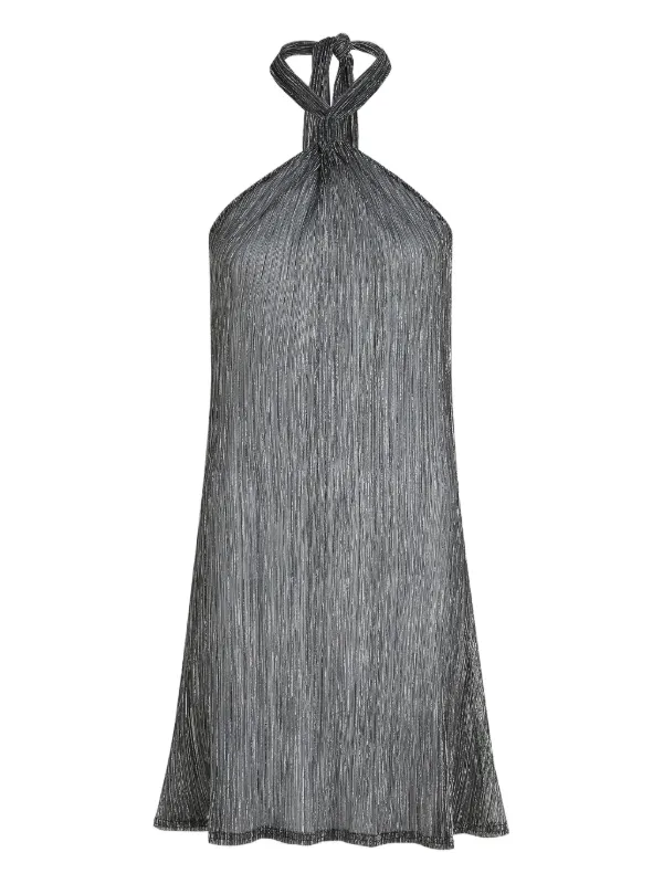 Karl Lagerfeld Metallic Beach Dress | Black | FARFETCH GE