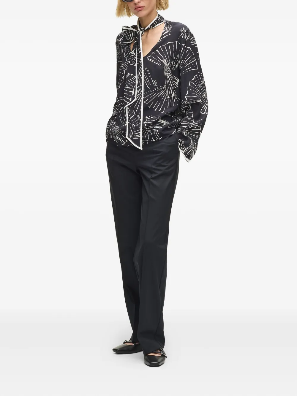 Karl Lagerfeld Shirt met print - Zwart