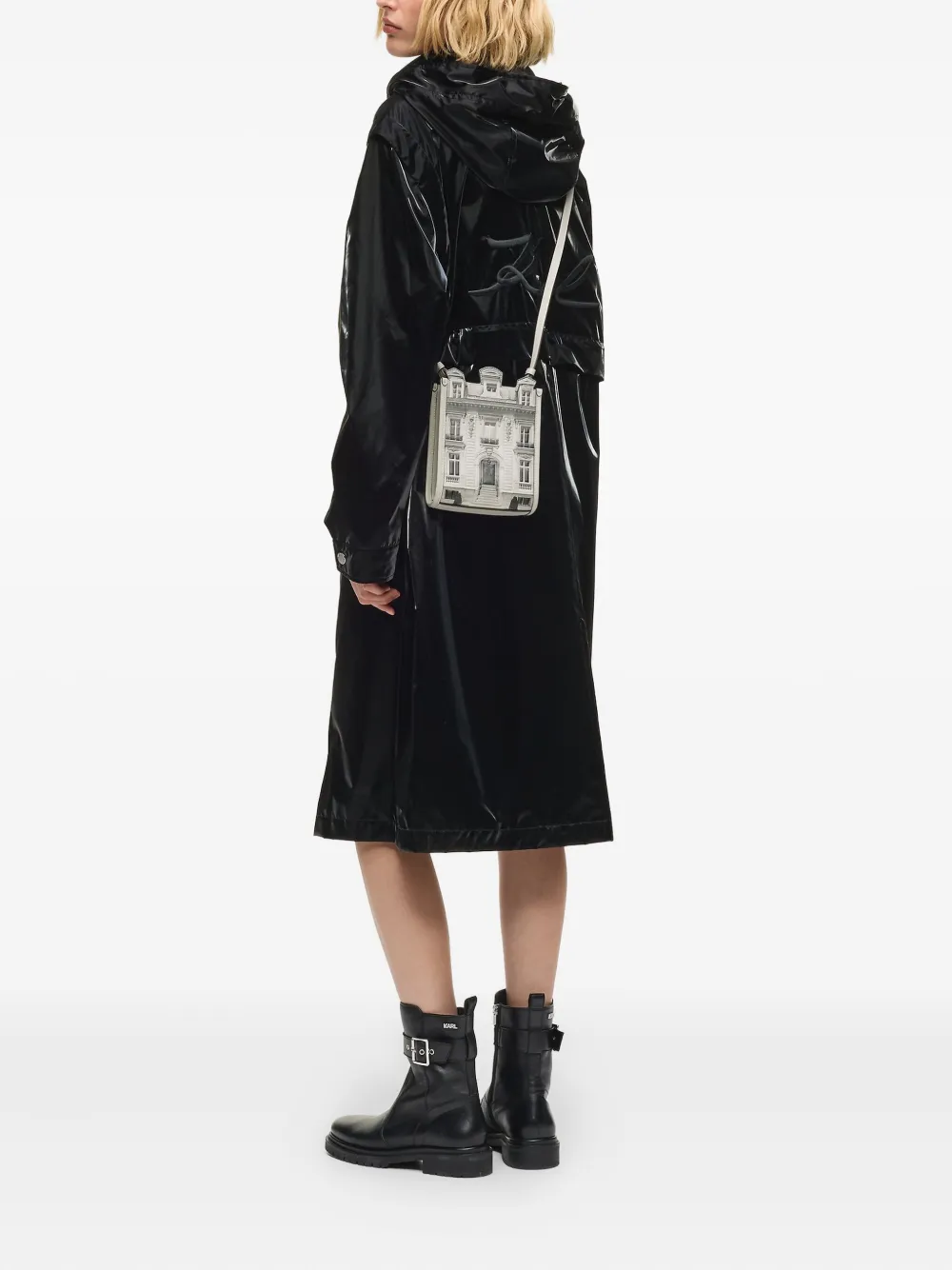 Karl Lagerfeld Maison de Karl mini-tas met print Beige