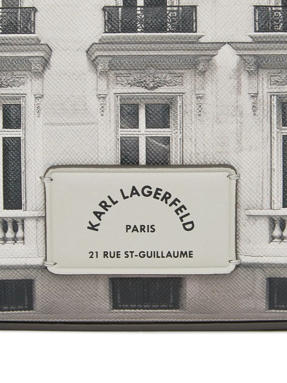 Karl Lagerfeld Maison de Karl mini-tas met print Beige