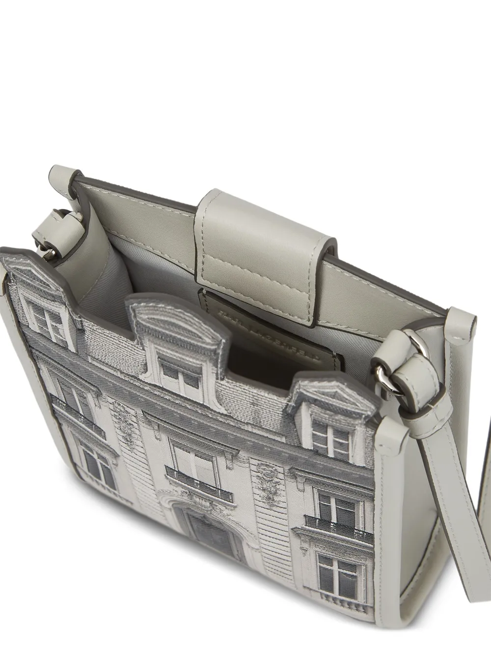 Karl Lagerfeld Maison de Karl mini-tas met print Beige