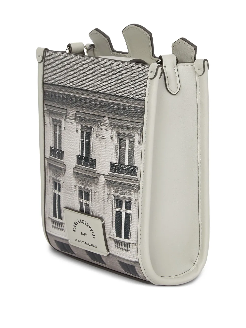 Karl Lagerfeld Maison de Karl mini-tas met print Beige
