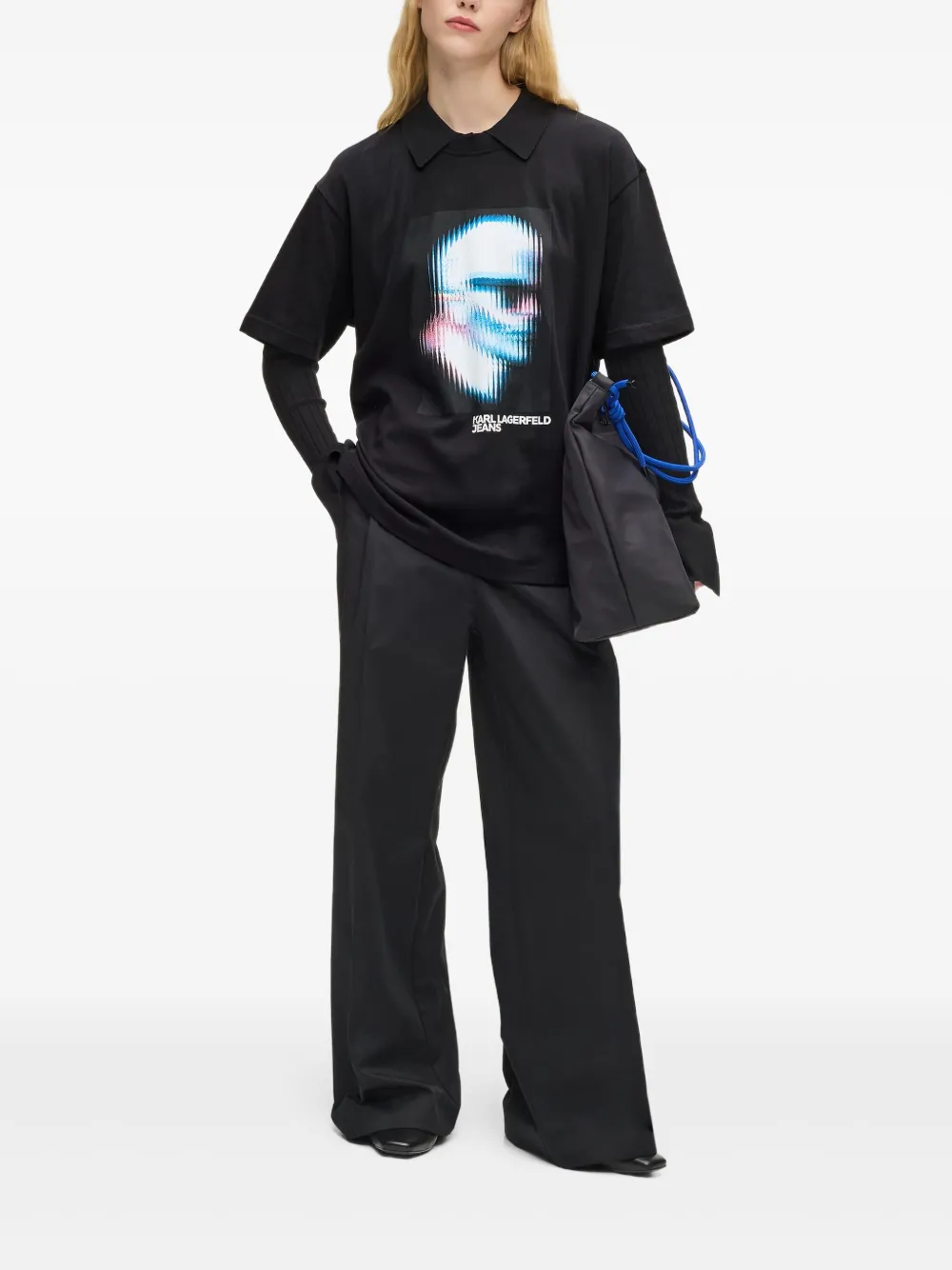 Karl Lagerfeld Jeans Digitized Karl T-shirt | T-Shirts & Jersey Shirts | Image 2