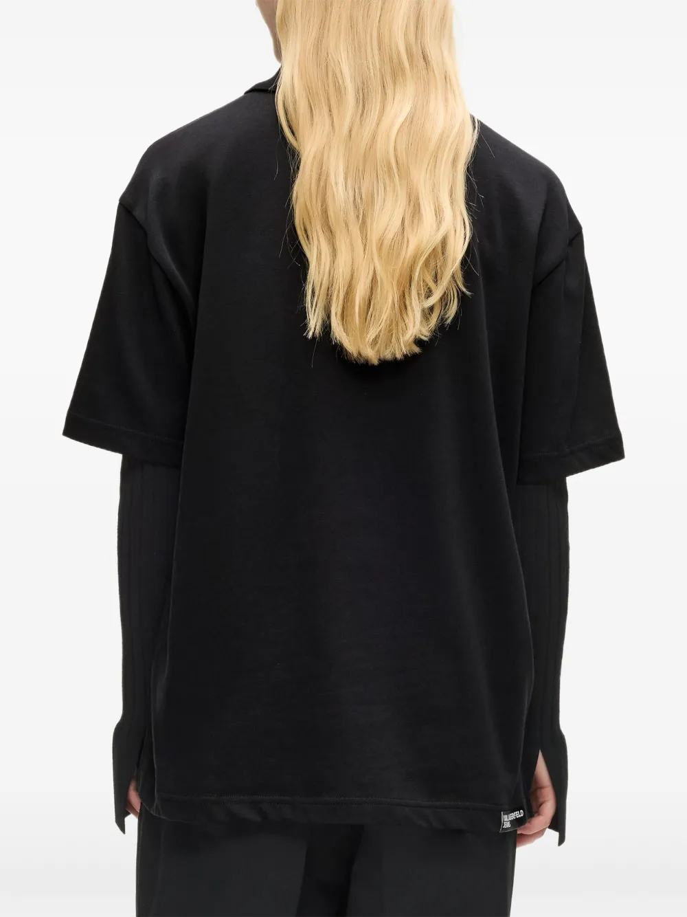 Karl Lagerfeld Jeans Gedigitaliseerd Karl T-shirt Zwart