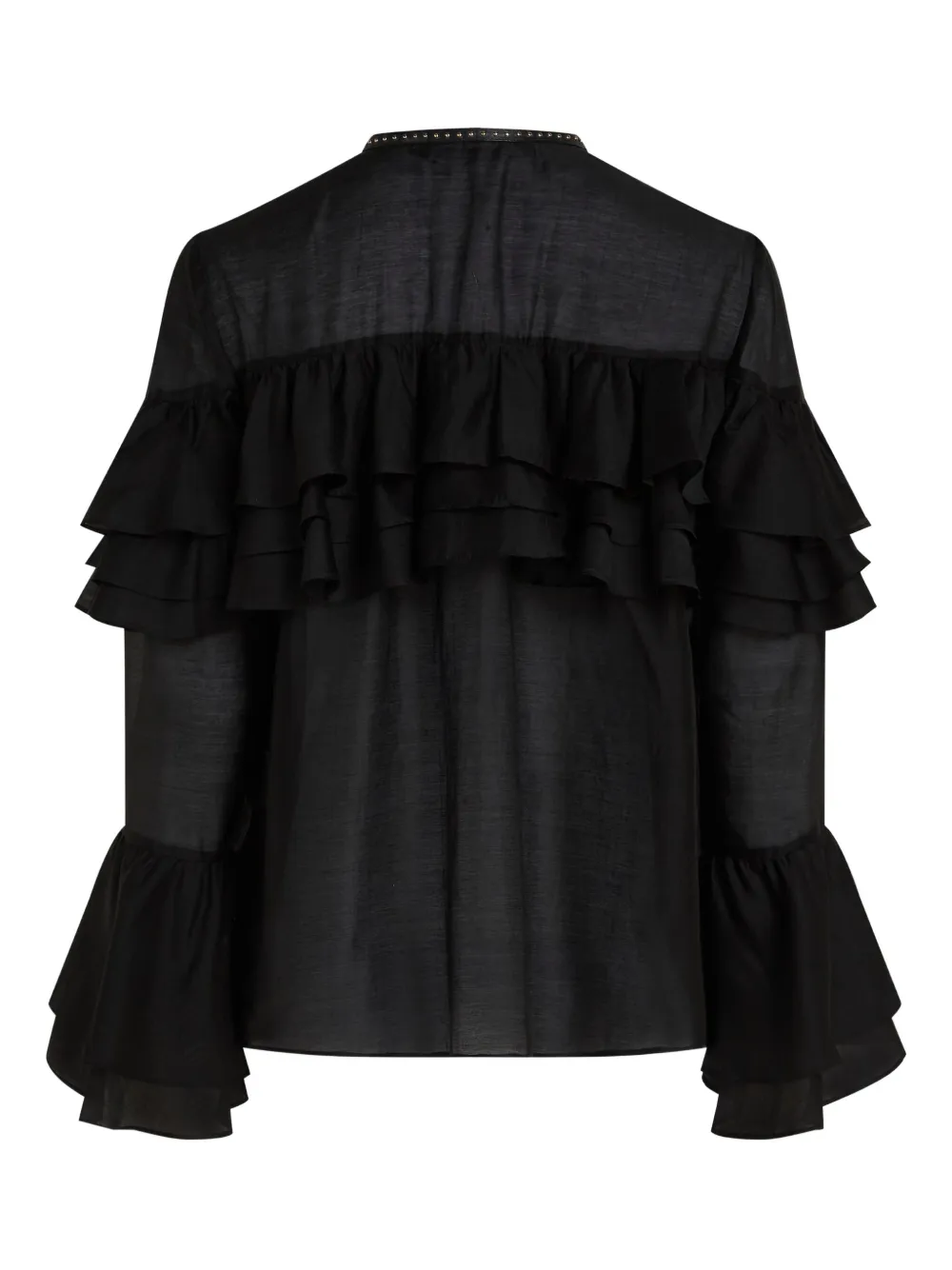 Karl Lagerfeld Blouse met ruches Zwart