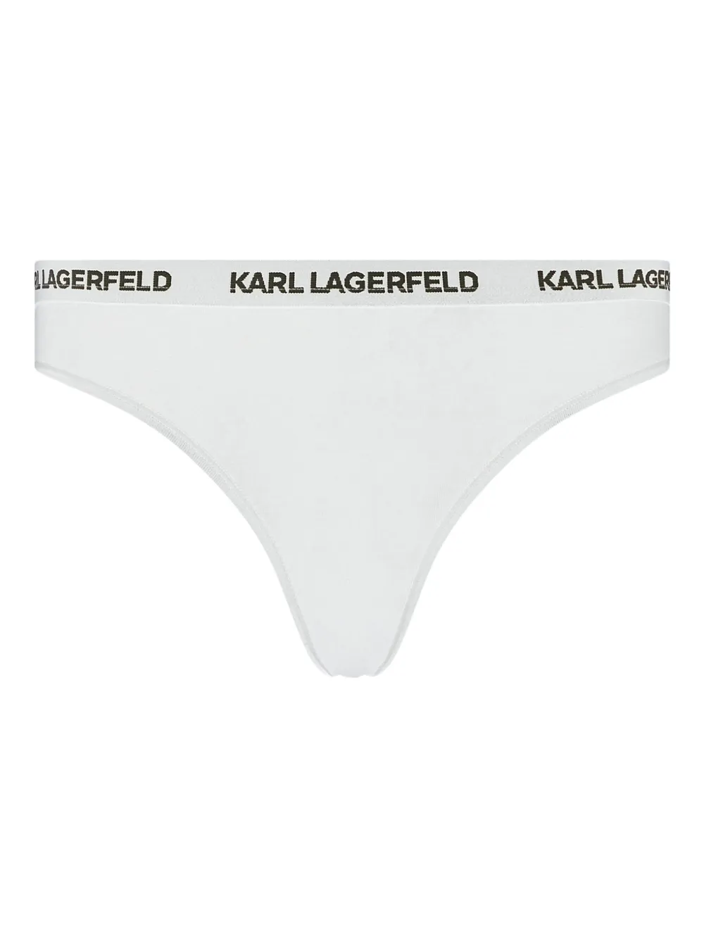 Karl Lagerfeld Drie slips met logoband - Wit