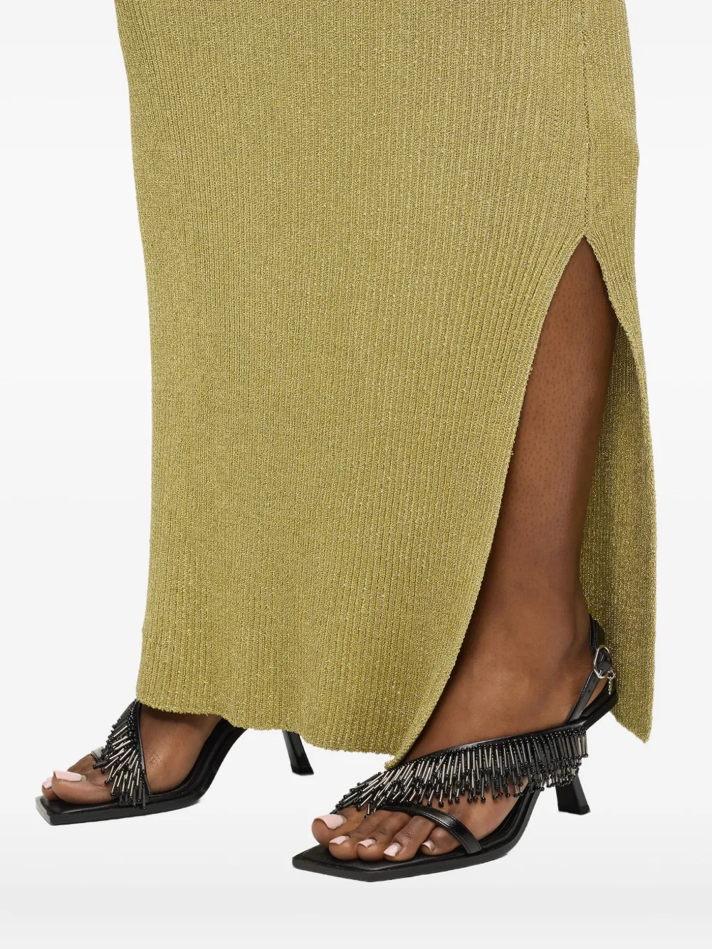 Karl Lagerfeld Karmel sandalen met franje Zwart