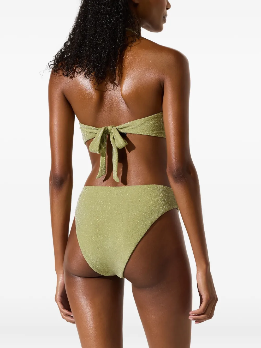 Karl Lagerfeld Bikinitop met logoplakkaat Groen