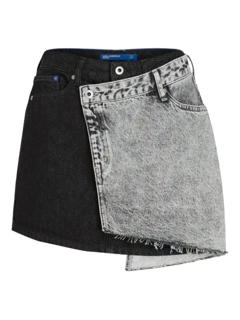Karl Lagerfeld Jeans asymmetric-design denim mini skirt