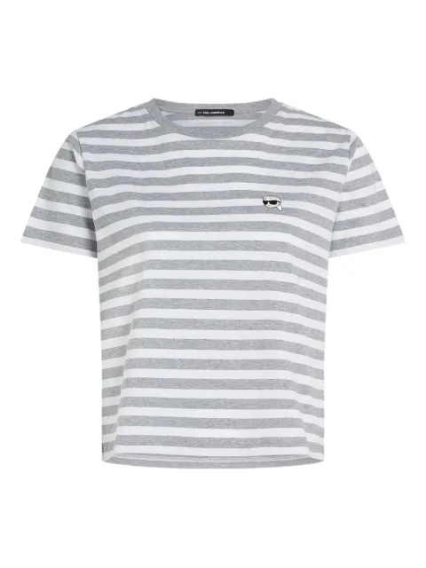 Karl Lagerfeld ikon striped T-shirt