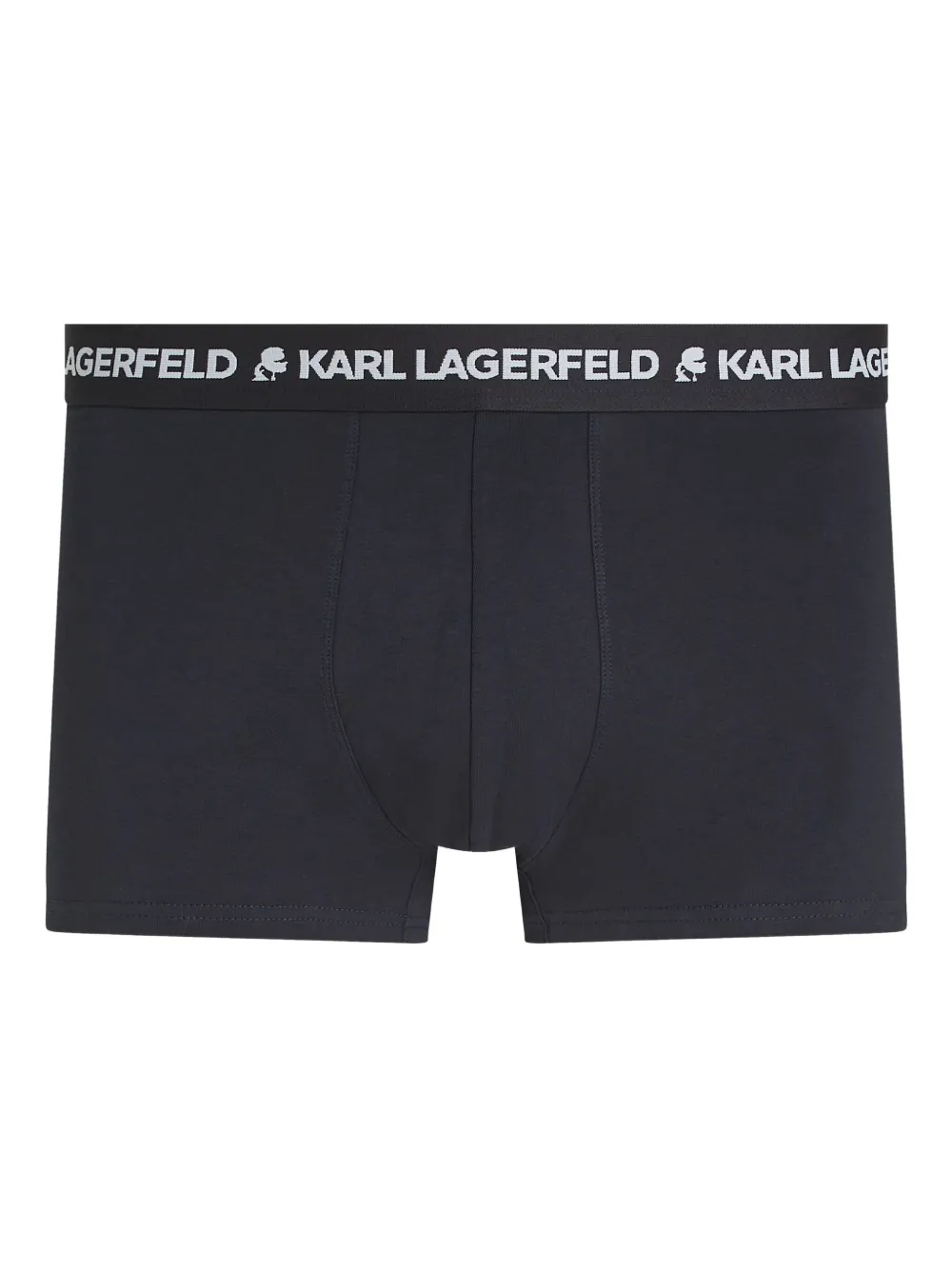 Karl Lagerfeld Drie koffers met logo Grijs