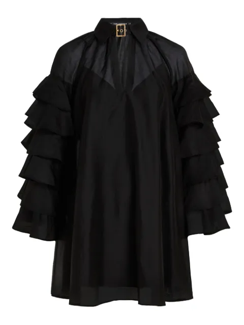 Karl Lagerfeld ruffled buckle mini dress