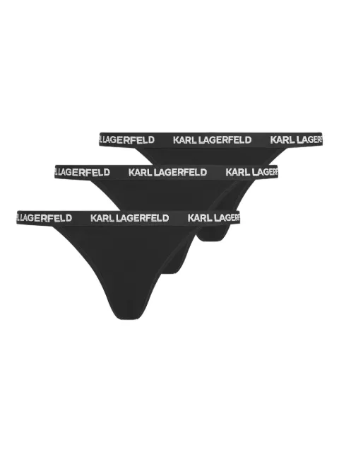 Karl Lagerfeld logo-waistband briefs (pack of three)