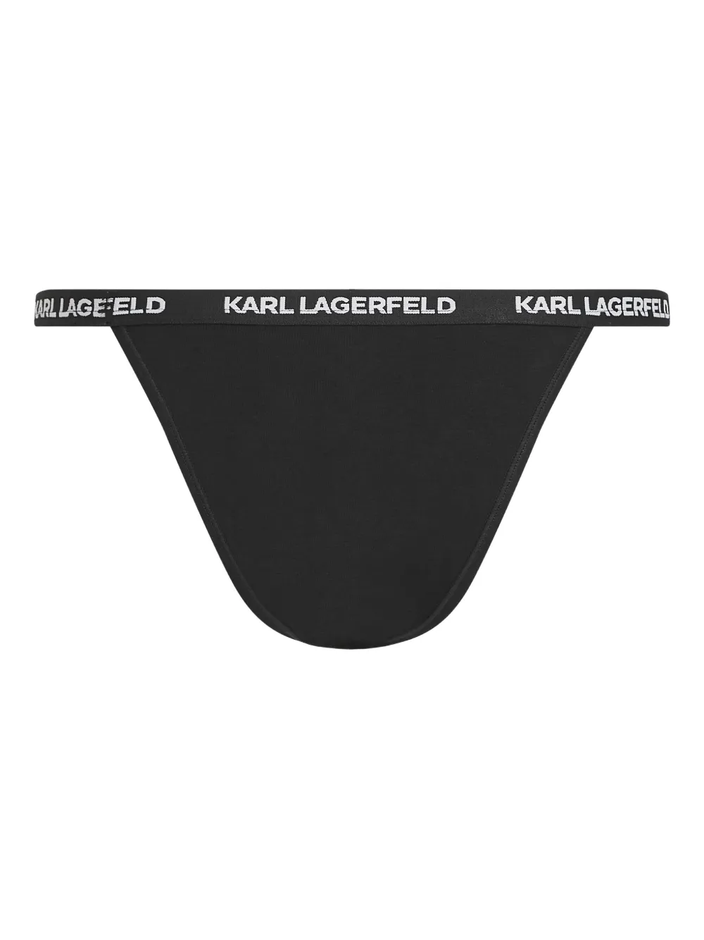 Karl Lagerfeld Drie slips met logoband Zwart