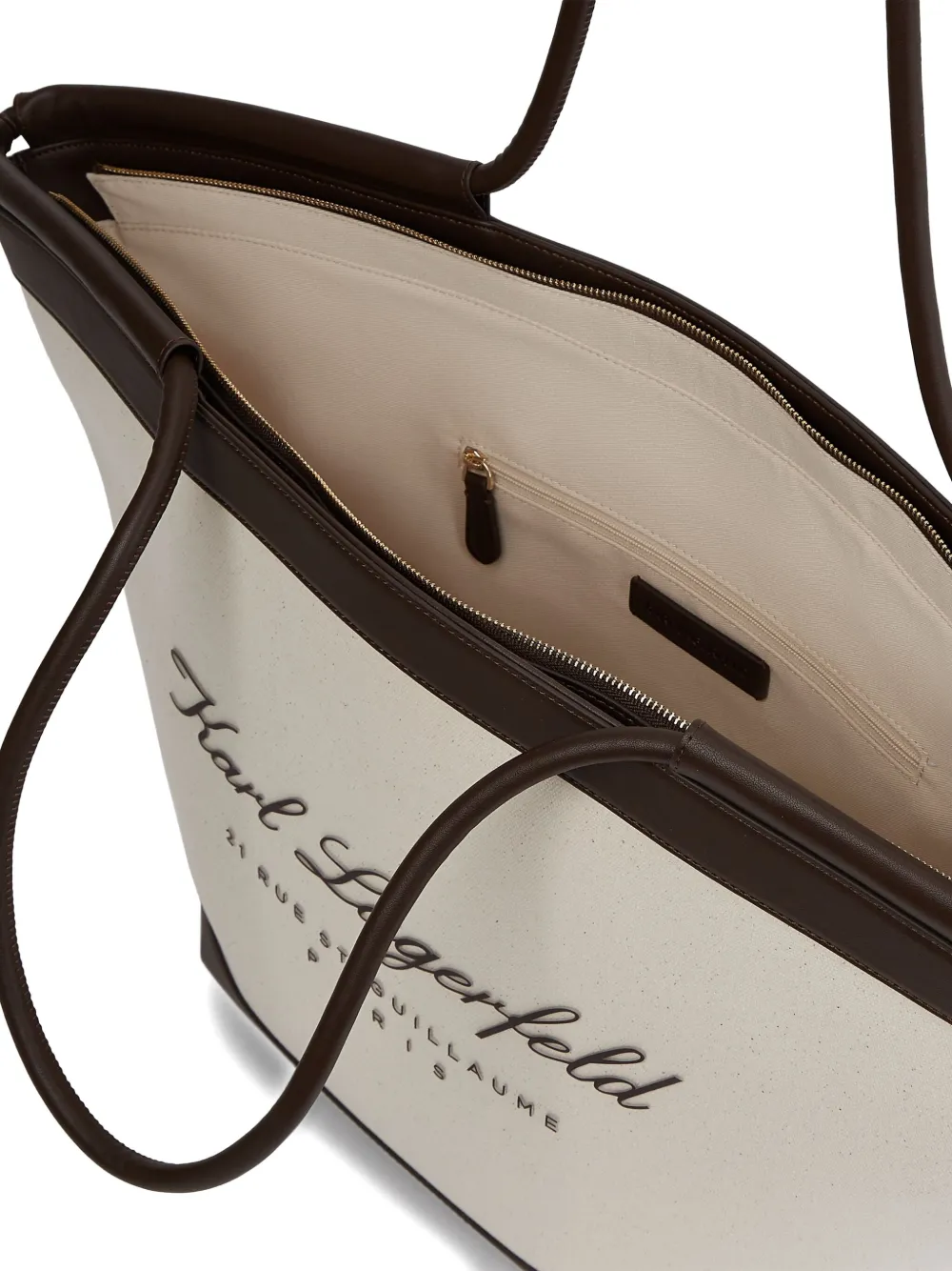 Karl Lagerfeld Hotel grote strandtas Beige