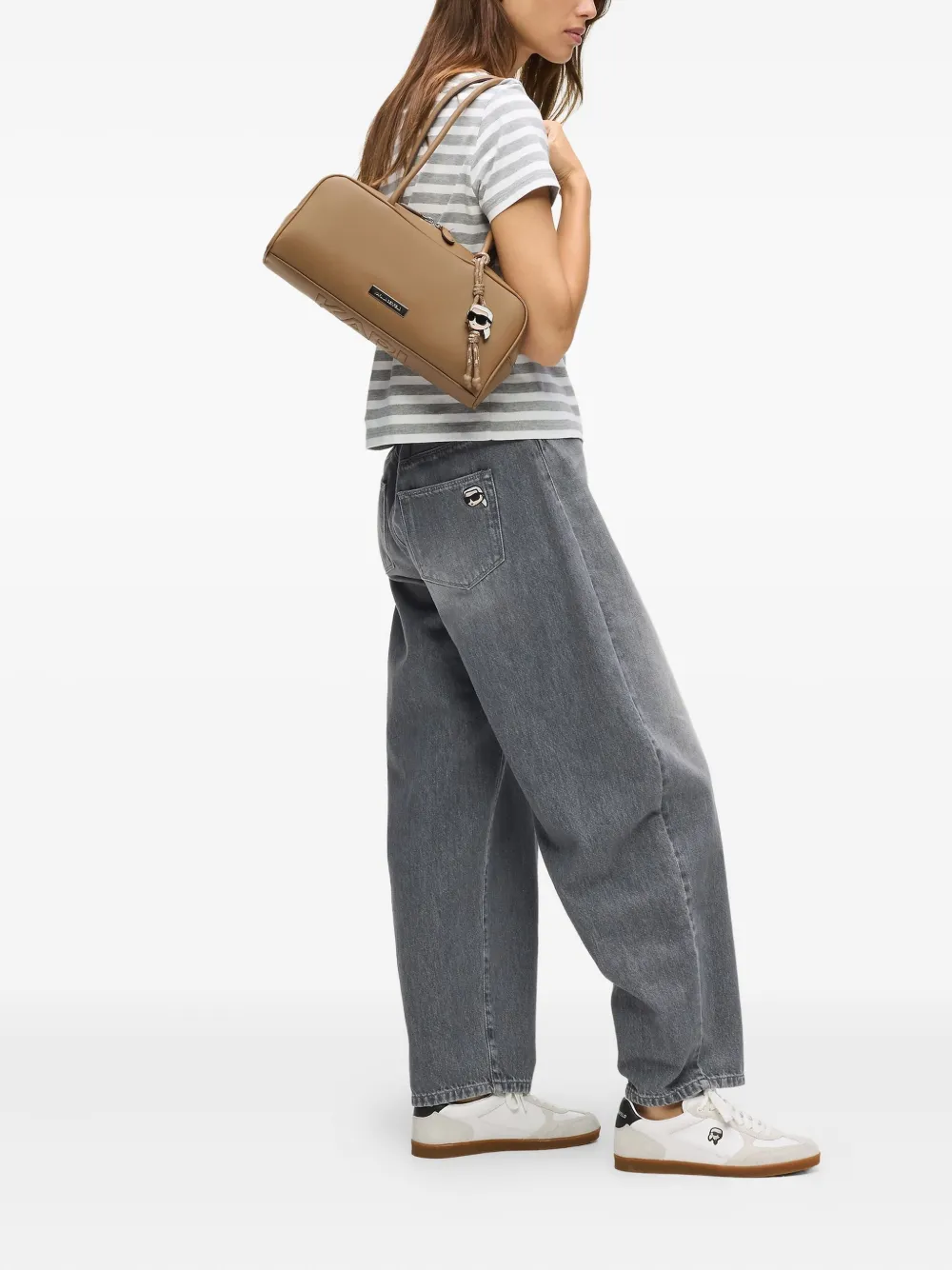 Karl Lagerfeld Ikon kleine schoudertas - Beige