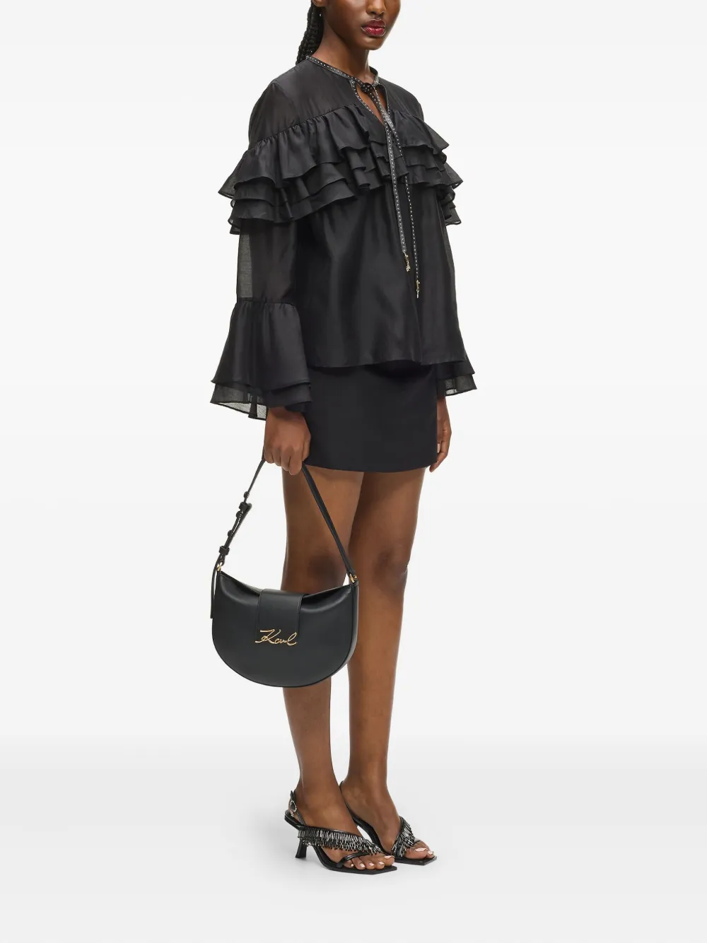 Karl Lagerfeld K/Signature schoudertas - Zwart