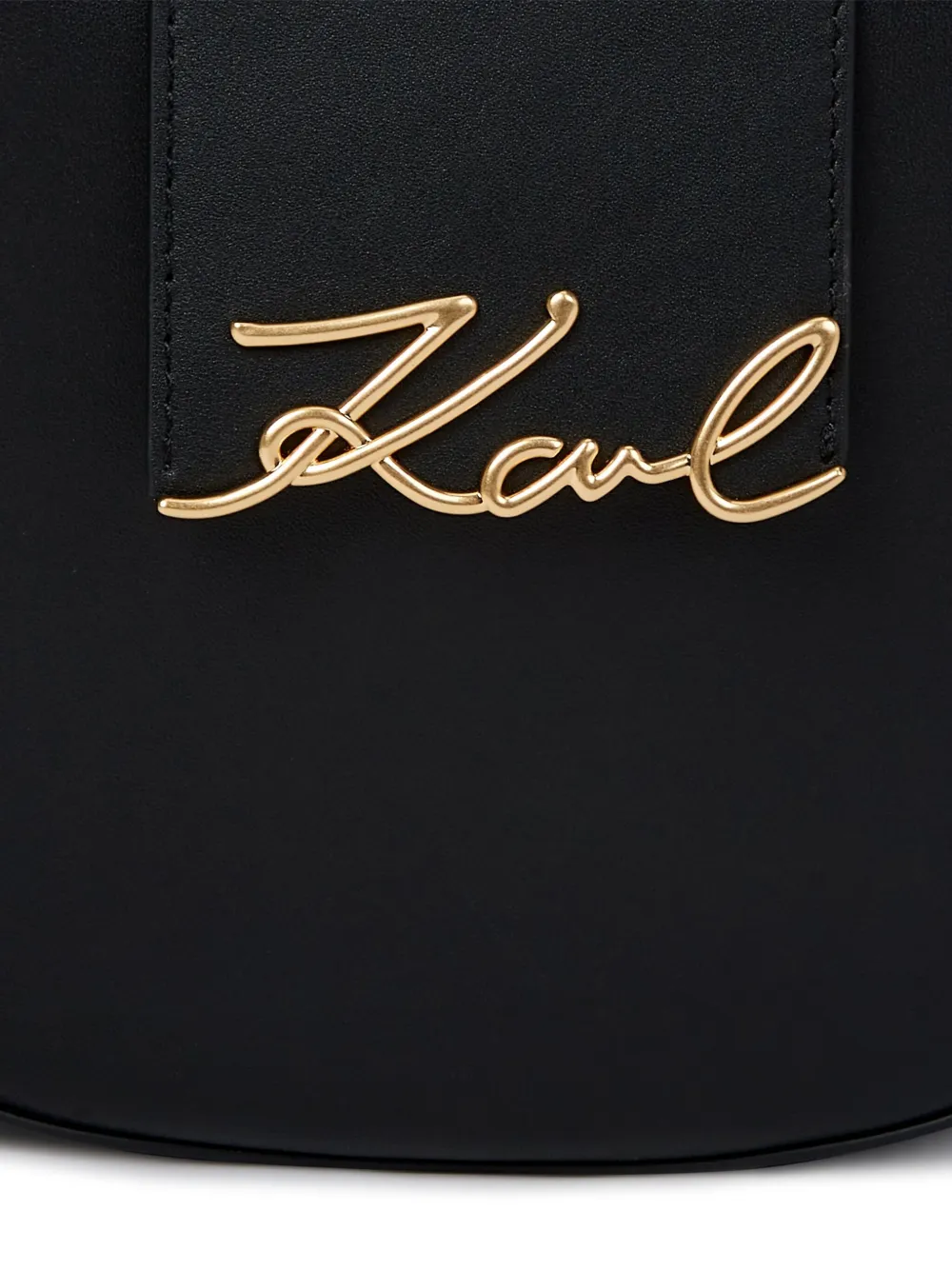 Karl Lagerfeld K/signature Shoulder Bag In Black
