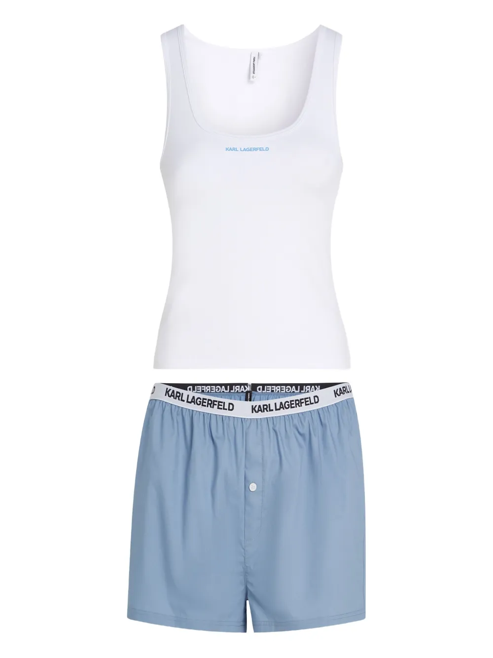 Karl Lagerfeld pyjama à logo | bleu | Image 1