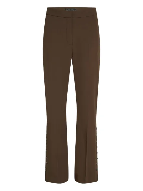 Karl Lagerfeld press-stud detailing trousers 