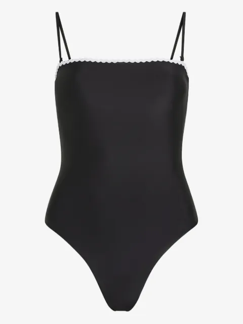 Karl Lagerfeld scallop-trim swimsuit
