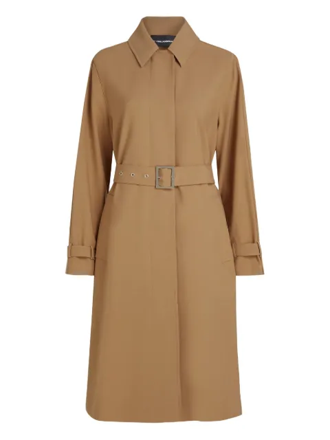 Karl Lagerfeld pleated belted trench coat