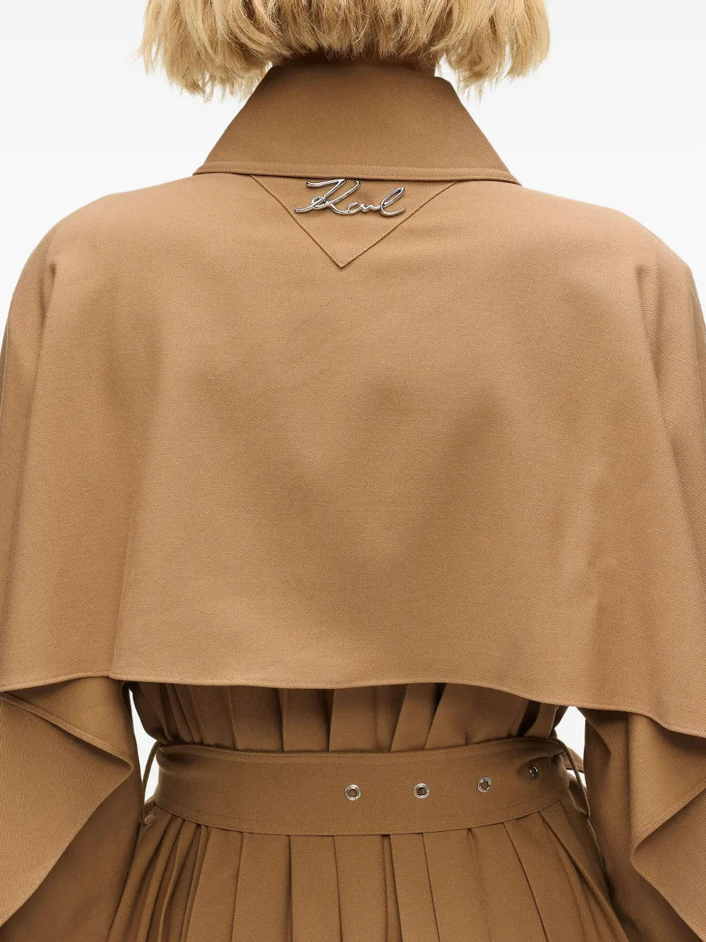 Karl Lagerfeld Trenchcoat met ceintuur Beige