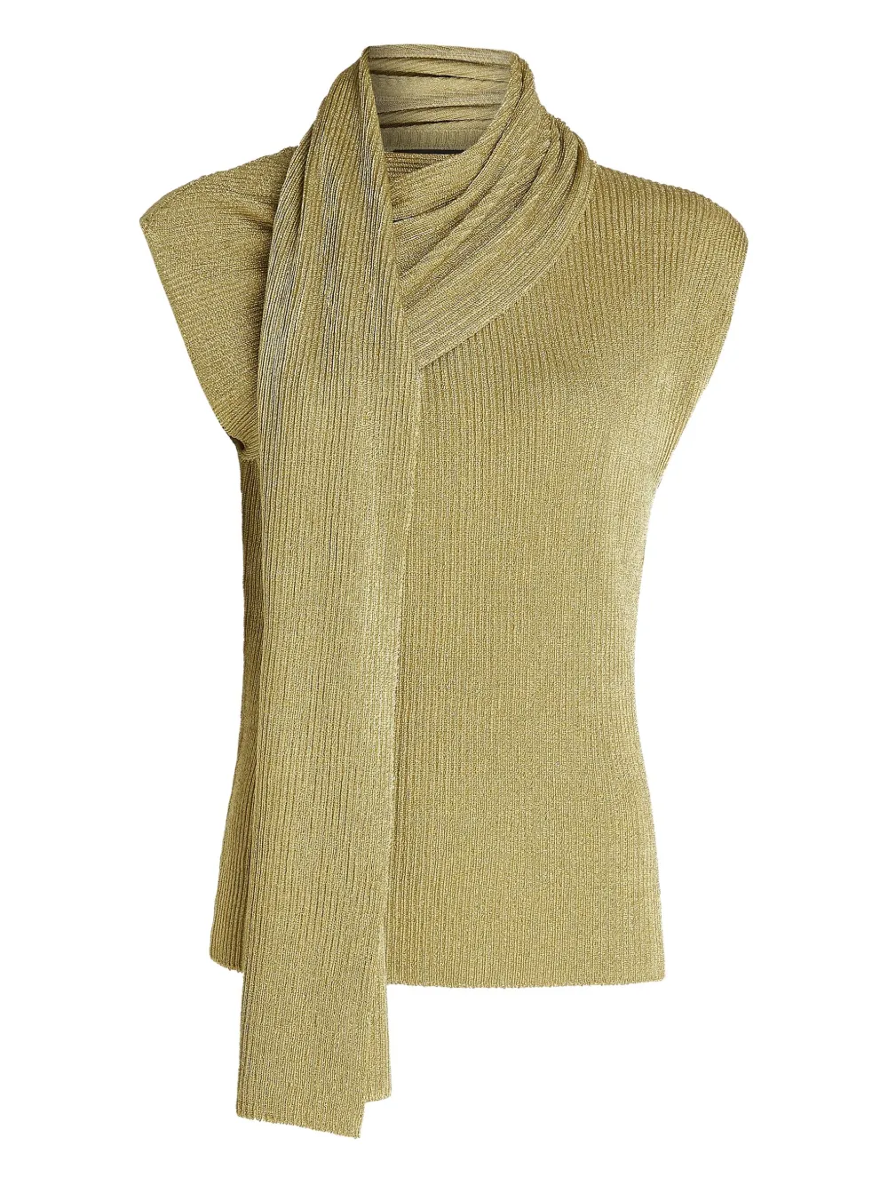 Karl Lagerfeld Top con foulard - Oro