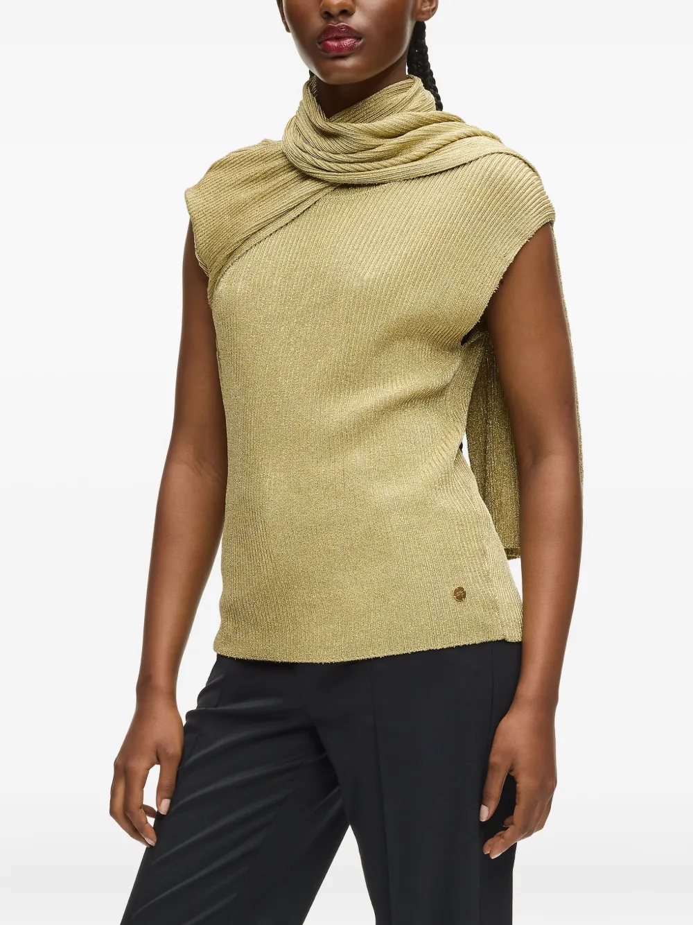Karl Lagerfeld Top met sjaal Goud